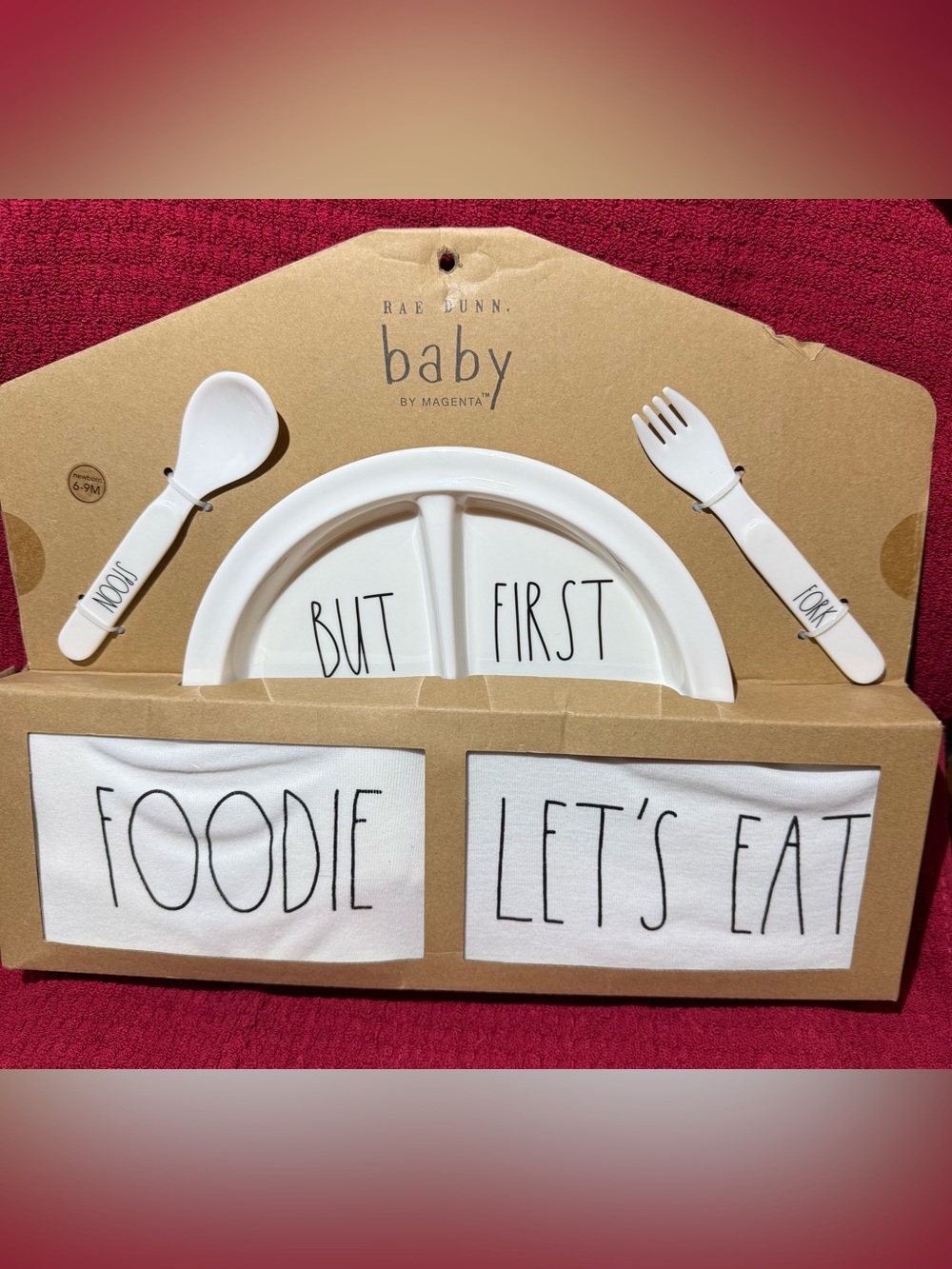Rae Dunn Baby Plate Set